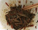 残り物きんぴらごぼうで♫米粉のかき揚げ作り方1写真
