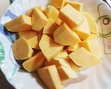 美味簡単~炊飯器でサツマイモ炊き込みご飯作り方3写真