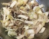 牛肉と白菜のすき焼き風炒め煮作り方17写真