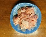 菊芋と鶏モモ肉の甘酢あん作り方1写真