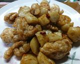 菊芋と鶏モモ肉の甘酢あん作り方10写真