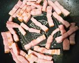 ベーコンと野菜のガーリックチーズ炒め作り方2写真