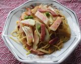 チャーハンっぽい味のスパゲッティ♪作り方1写真