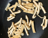 豆苗、油揚げのオイスターソース炒め作り方4写真