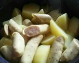 土鍋でチンするウインナー入り粉ふきいも作り方3写真