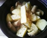 土鍋でチンするウインナー入り粉ふきいも作り方4写真