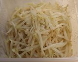 牛肉もやし長ねぎの炒め物★味噌ウスター味作り方1写真