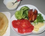 ちょっと華やかにサラダクレープ作り方4写真