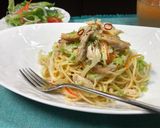 コンビニ食材で時短簡単スモークさばパスタ作り方4写真