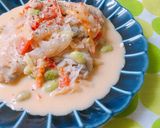 シェフ直伝★手羽先と野菜のクリーム煮作り方8写真