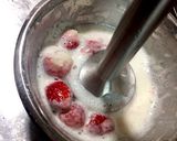 いちごとカスタードの二層プリン作り方15写真