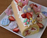 チーズクリームの米粉ロールケーキ作り方18写真