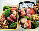女子高生と私のお弁当&ランチプレート作り方1写真