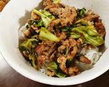 簡単豚肉のスタミナ丼作り方9写真