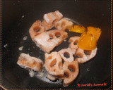 揚げ蓮根＆豆腐のあん炒め★和のおかず作り方4写真