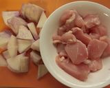 野菜ジュースで栄養たっぷり★大根シチュー作り方1写真