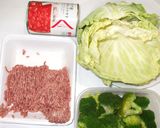 煮込みハンバーグ♪簡単ロールキャベツ風作り方1写真