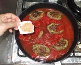 煮込みハンバーグ♪簡単ロールキャベツ風作り方10写真