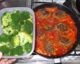 煮込みハンバーグ♪簡単ロールキャベツ風作り方12写真