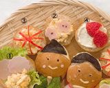 ひな祭り テーブルパンでオープンサンド作り方4写真