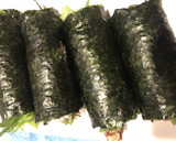 鯖缶+紫蘇+海苔　のり巻　簡単　鯖缶巻作り方11写真