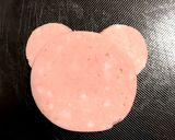 ボロニアソーセージdeキャラ弁くまちゃん作り方6写真
