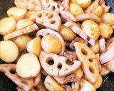 豚バラと新じゃがの甘辛煮!作り方7写真