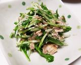 5分で出来上がり！水菜とシーチキンサラダ作り方3写真