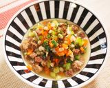 わんこ飯♪生もずくともち麦のリゾット作り方5写真