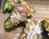 【食費を抑えたい】ピーマン鶏胸えのき詰め作り方4写真