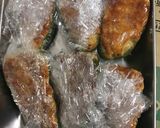 【食費を抑えたい】ピーマン鶏胸えのき詰め作り方7写真