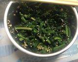 【食費を抑えたい】白ごまほうれん草作り方3写真