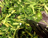 中華料理店風青菜炒め♪空芯菜炒め作り方4写真