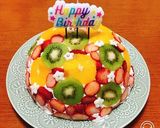 フルーツドームレアチーズのズコットケーキ作り方26写真