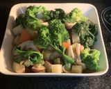 蒸し野菜のホワイトソースがけ作り方3写真