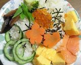 お絵描きのように飾ろう～一年中チラシ寿司作り方5写真