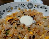 鮭フレークと塩こぶのバター炒飯作り方7写真
