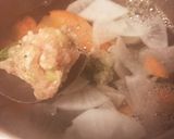 365スープ⑨むちむち鶏団子のお味噌汁作り方3写真