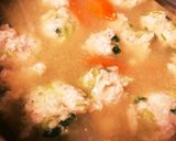 365スープ⑨むちむち鶏団子のお味噌汁作り方5写真