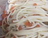 バター醤油人造イクラスパゲティ作り方5写真