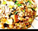 300人☆焦がし醤油にんにくチャーハン作り方9写真