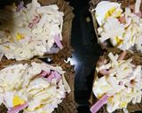 簡単☆ゆで卵とベーコンのピザ風チーズ焼き作り方2写真