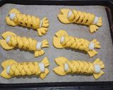 お魚さんの竹輪ツナカリーパン❤️作り方12写真