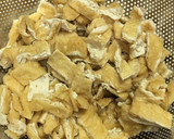 白菜と油揚げと茸の煮干し風味の煮物作り方1写真