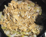 白菜と油揚げと茸の煮干し風味の煮物作り方6写真