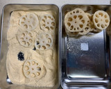 日清の唐揚げ粉で蓮根と新じゃがの唐揚げ作り方3写真