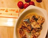サバ缶トマトチーズのレンジオーブン焼き作り方1写真