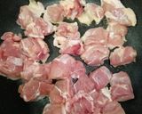 油なし☆包丁を使わない☆鶏肉の炒め煮作り方2写真