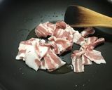ほうれん草と豚バラのオイスターソース炒め作り方2写真