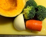 離乳食中期・後期幼児 かぼちゃと野菜作り方2写真